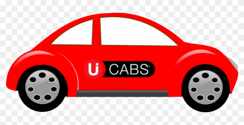 Town Taxi - Clip Art Red Car #868050