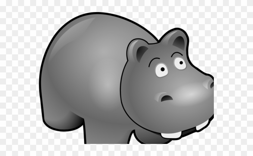 Clip Art Hippo Purple Hippo Hippopotamus Cartoon Crb5y3 - Cartoon Hippo #868059