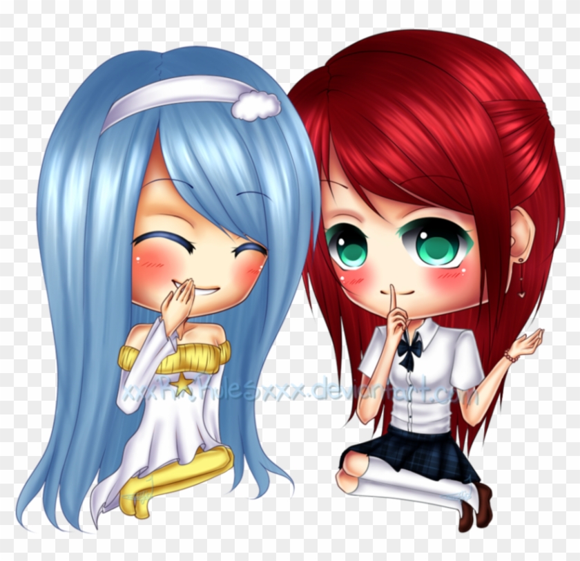 Chibi Gossiping Girls By Rinspirit-art - Cartoon #868071