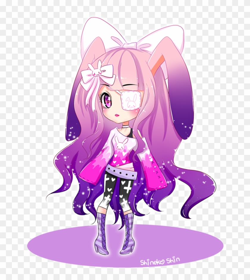 Pastel Goth Rabbit By Shinekoshin - Drawing #868076