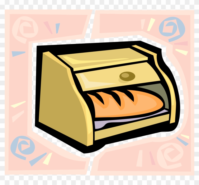 Vector Illustration Of Bread Bin Or Box Stores Fresh - Vector Illustration Of Bread Bin Or Box Stores Fresh #868101