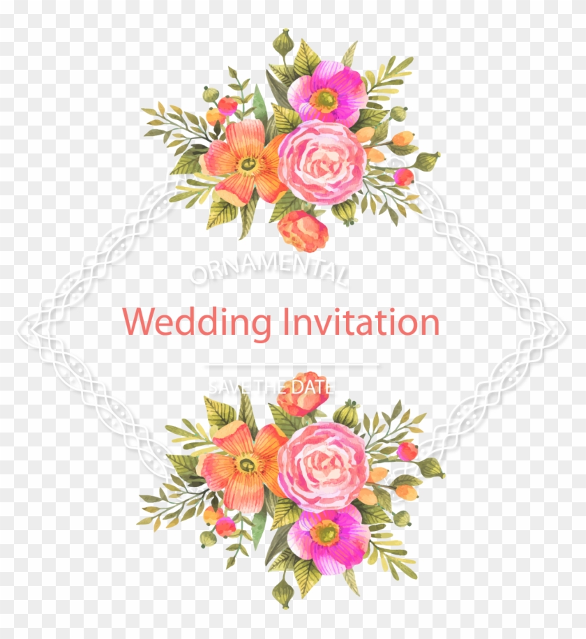 Wedding Invitation Flower Download - Flower Vector Free Download #868107