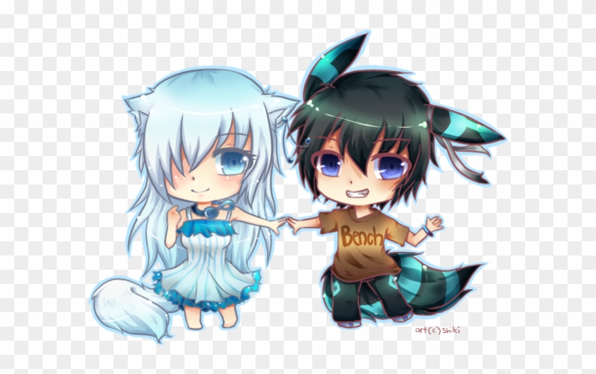 Source - - Cute Anime Boy And Girl Best Friends - Free Transparent PNG  Clipart Images Download