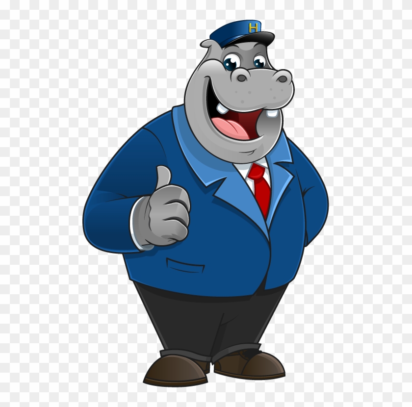 Hippo Mascot Cliparts - Hippo Mascot #868119