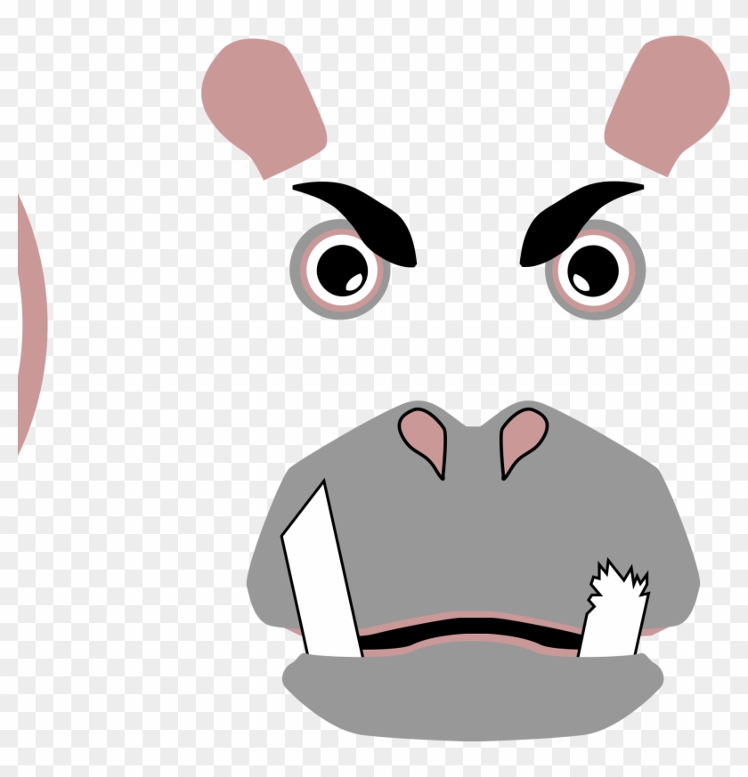 Hippo - Angry Hippo Png #868133