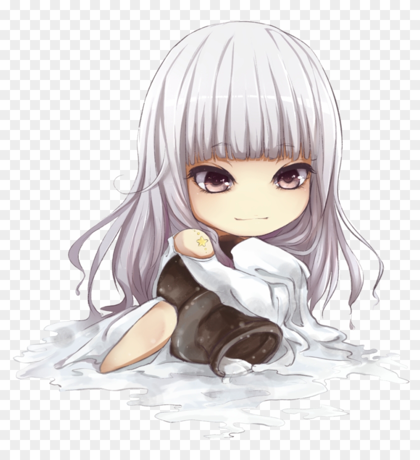 The Aquarius Girl Chibi By Yibingling The Aquarius - Chibi Aquarius Png #868136