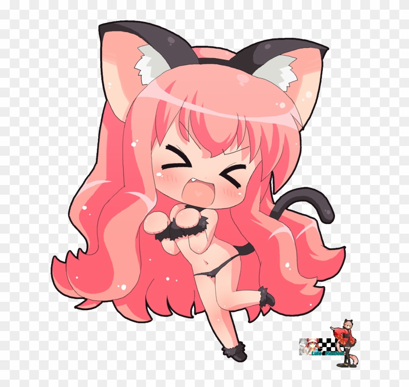 Http - //fc06 - Deviantart - Chibi Neko Render By Xluluchan-d5m55h4 - Anime Chibi Neko Render #868262