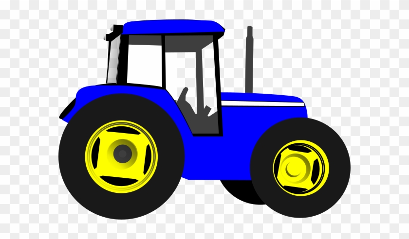 Blue Tractor Clipart #868273