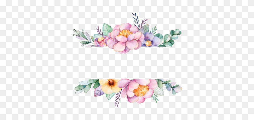 Watercolor Border, Watercolor Flowers, Watercolor Art, - Thank You For Coming Floral #868277