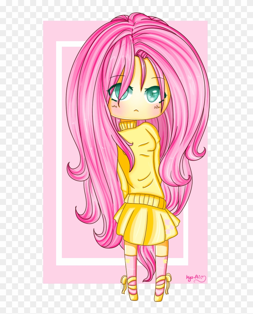 Kyou-shi, Chibi, Clothes, Fluttershy, Human, Humanized, - Cartoon #868360