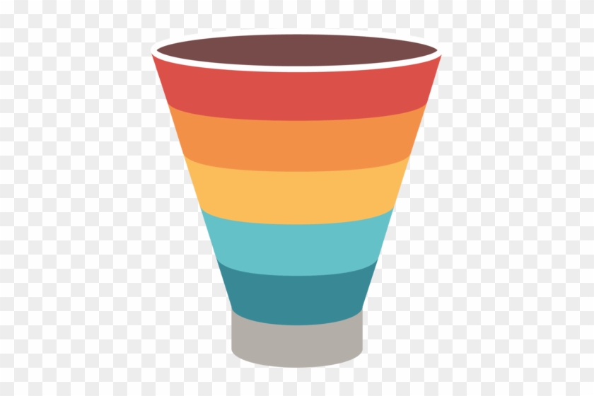Split The Funnel Vertically Into Six Sections, And - Sales Funnel Blank #868481