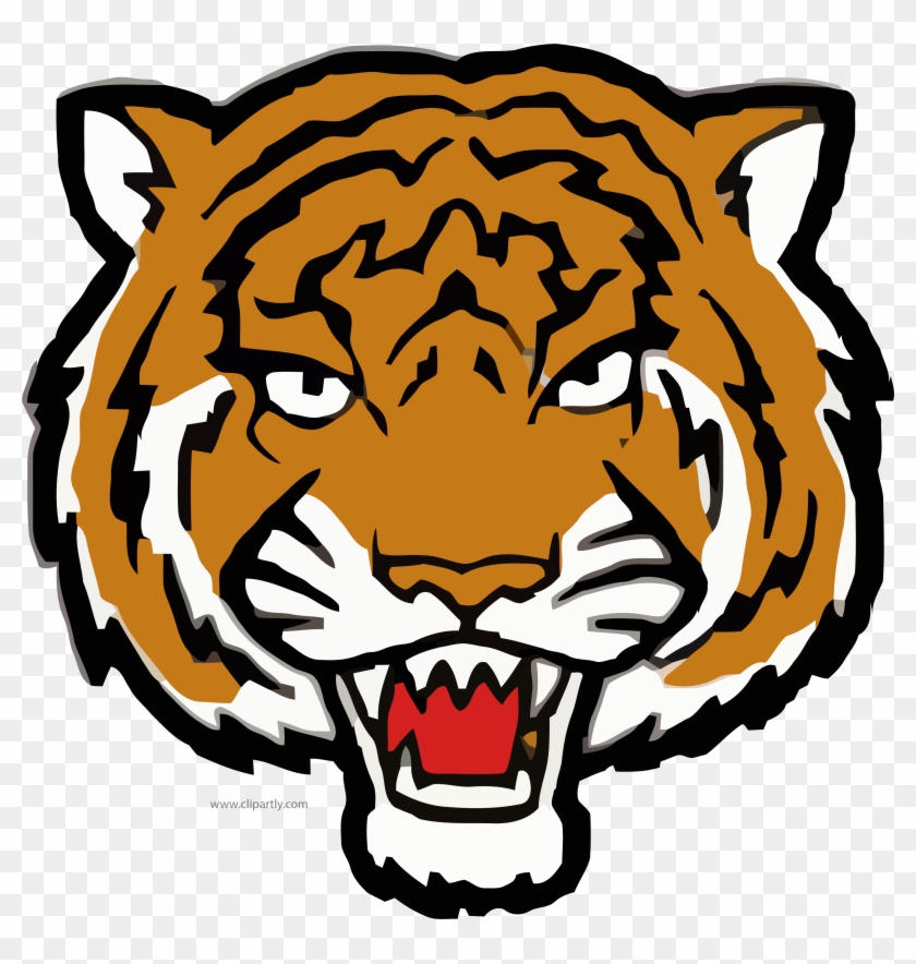 But Angry Tiger Face Clipart Png Image Www - Tiger Face Coloring Page #868506