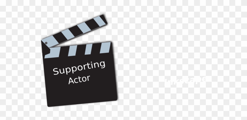 Movie Supporting Actor Clip Art - Movie Clapperboard Shower Curtain #868502