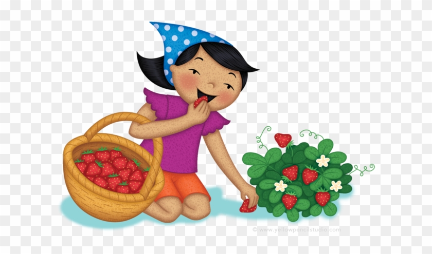 Strawberry Picking Yellow Pencil Studio - Strawberry Picking Yellow Pencil Studio #868529