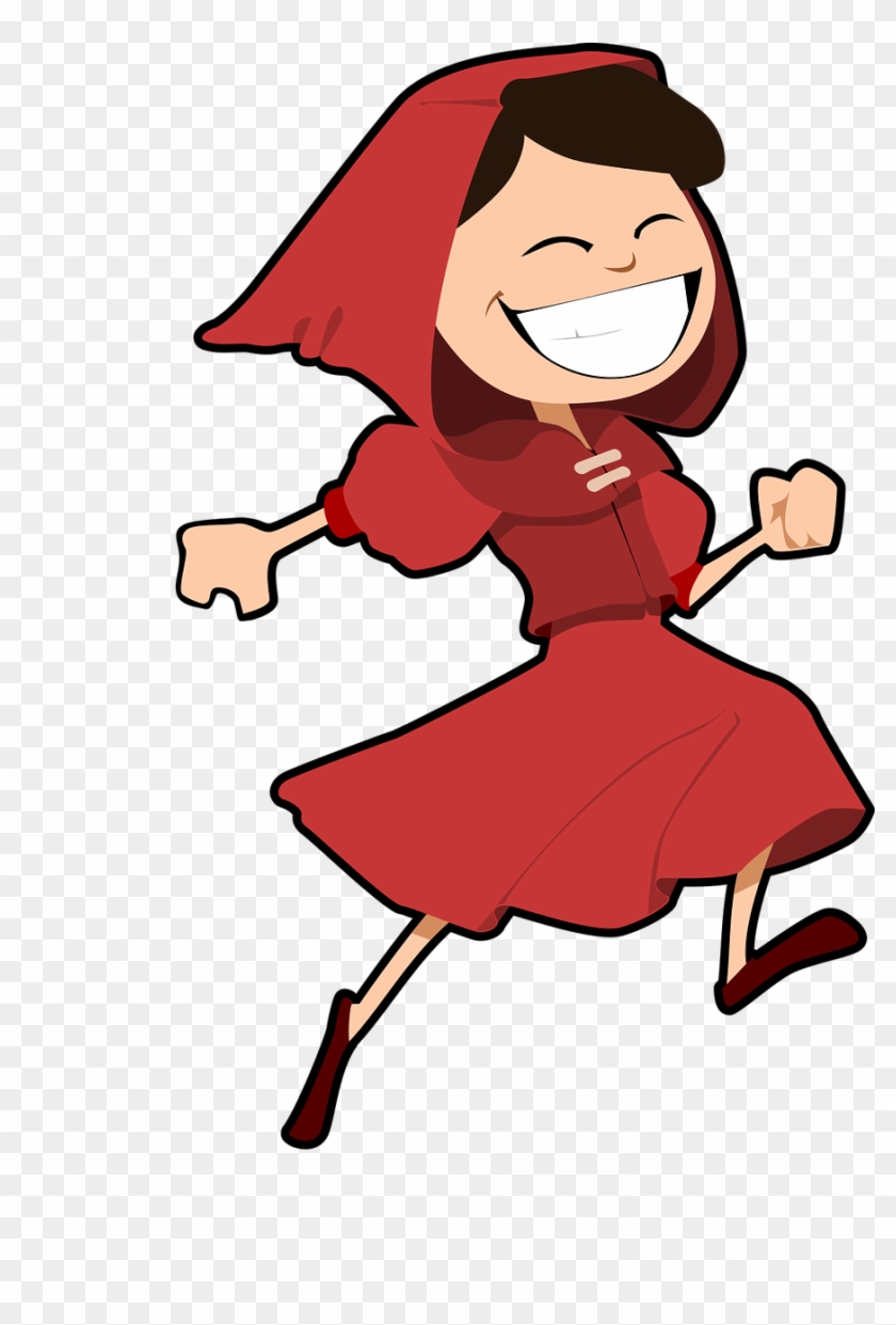 Little Red Riding Hood Cartoon Clip Art - Cartoon Little Red Riding Hood #868573
