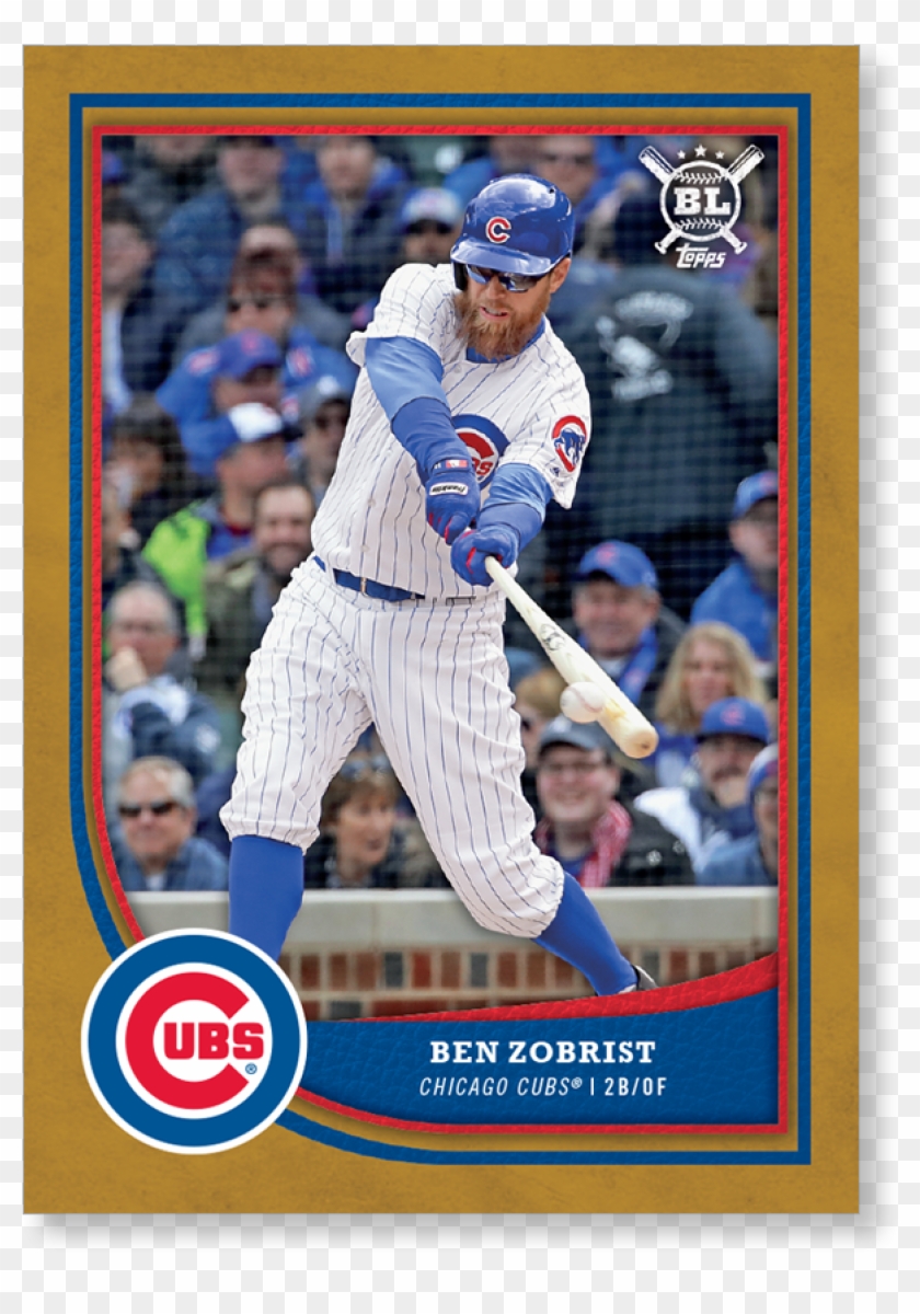 2018 Topps Big League Baseball Ben Zobrist Base Poster - Chicago Cubs #868844