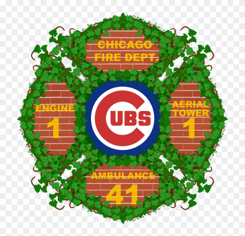 Chicago Fire Dept Cubs Baseball Shirt 1 By Mars1566 - Chicago Cubs #868871