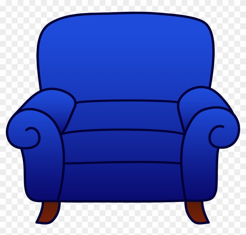 Blue Armchair Clipart - Armchair Clipart #868885