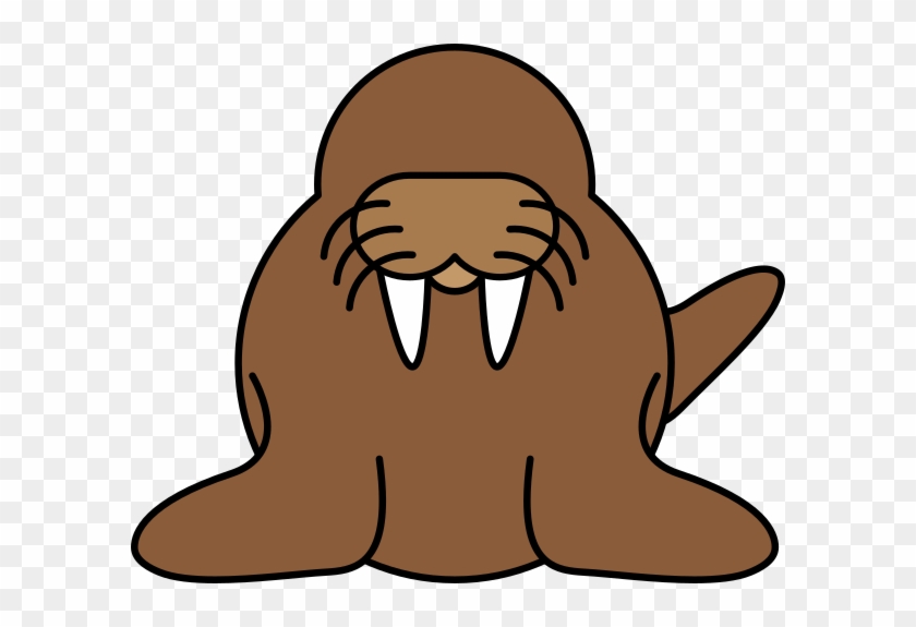 Sea Lion Clipart Transparent - Walrus Cartoon #868889