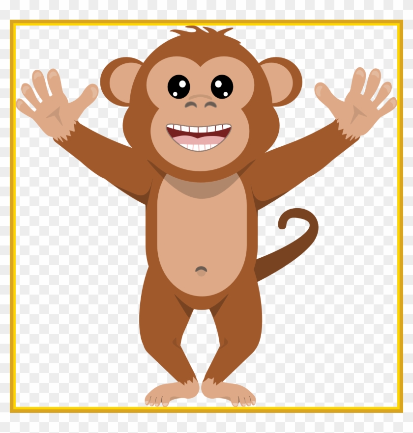 Awesome Mixed Clip Art Monkey Scrapbooking And Pic - Monkey Clipart No Background #868954