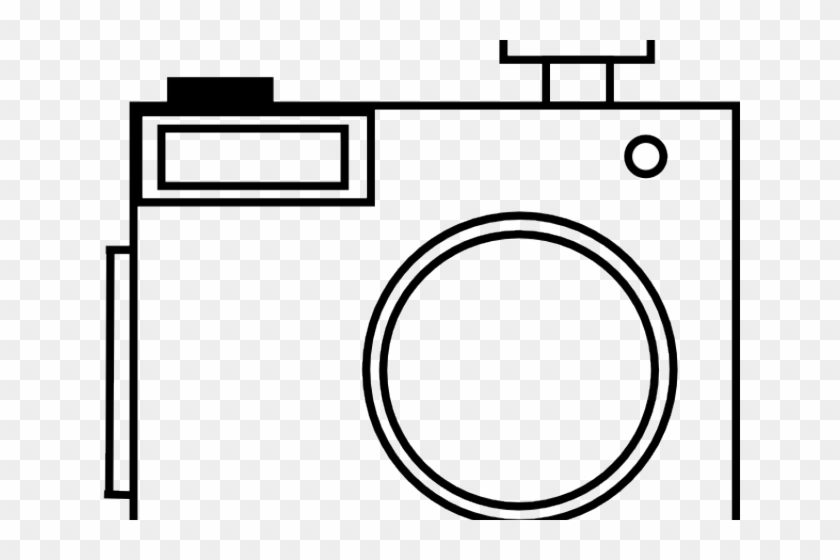 Photo Camera Clipart Outline - Clip Art #868955