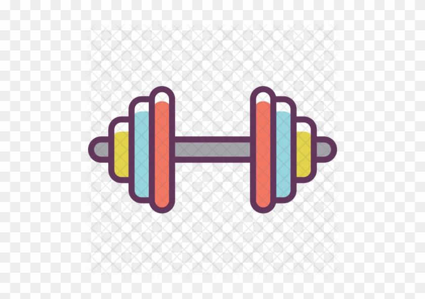 Dumbbell Icon - Dumbbell Png Clipart #869119