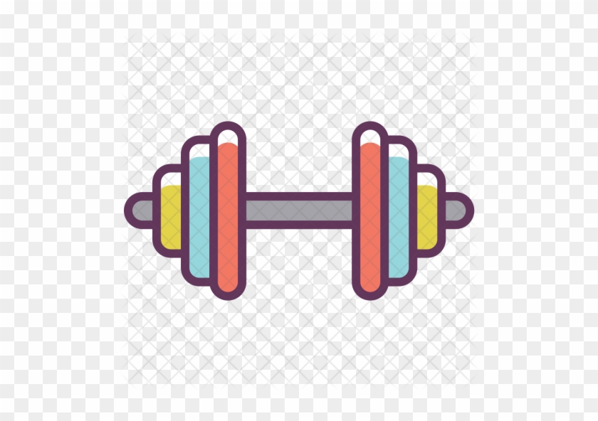Dumbbell Icon - Dumbbell Png Clipart #869119