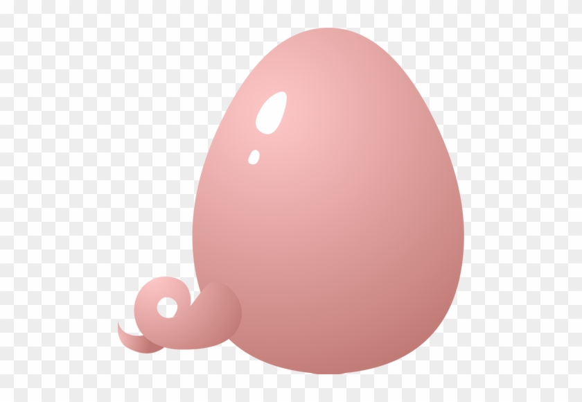 Piggy Egg Vector Graphics - Pigs Tail Clipart #869131