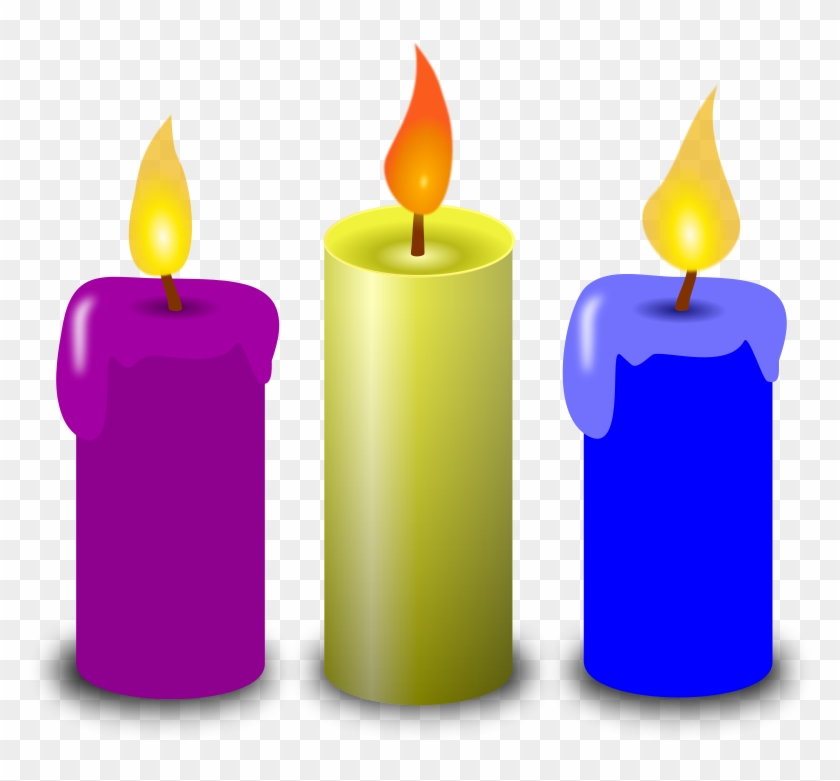 Image Of Birthday Candle Clipart 4 Of Birthday Candles - 3 Candles Clipart #869192