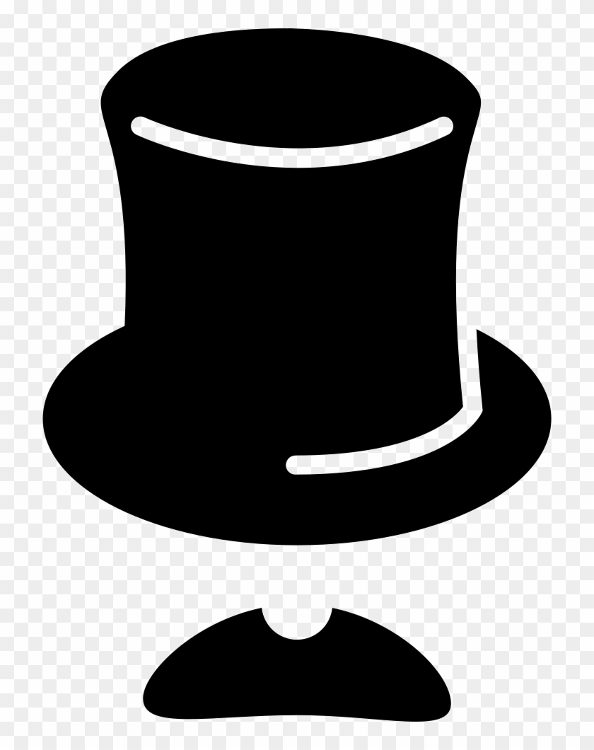 Magic Hat With Moustache Vector - Chapeau Haut De Forme Dessin #869233