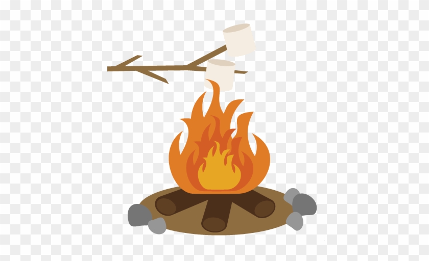 Bonfire Clipart Fire Pit - Campfire S Mores Clip Art #869304