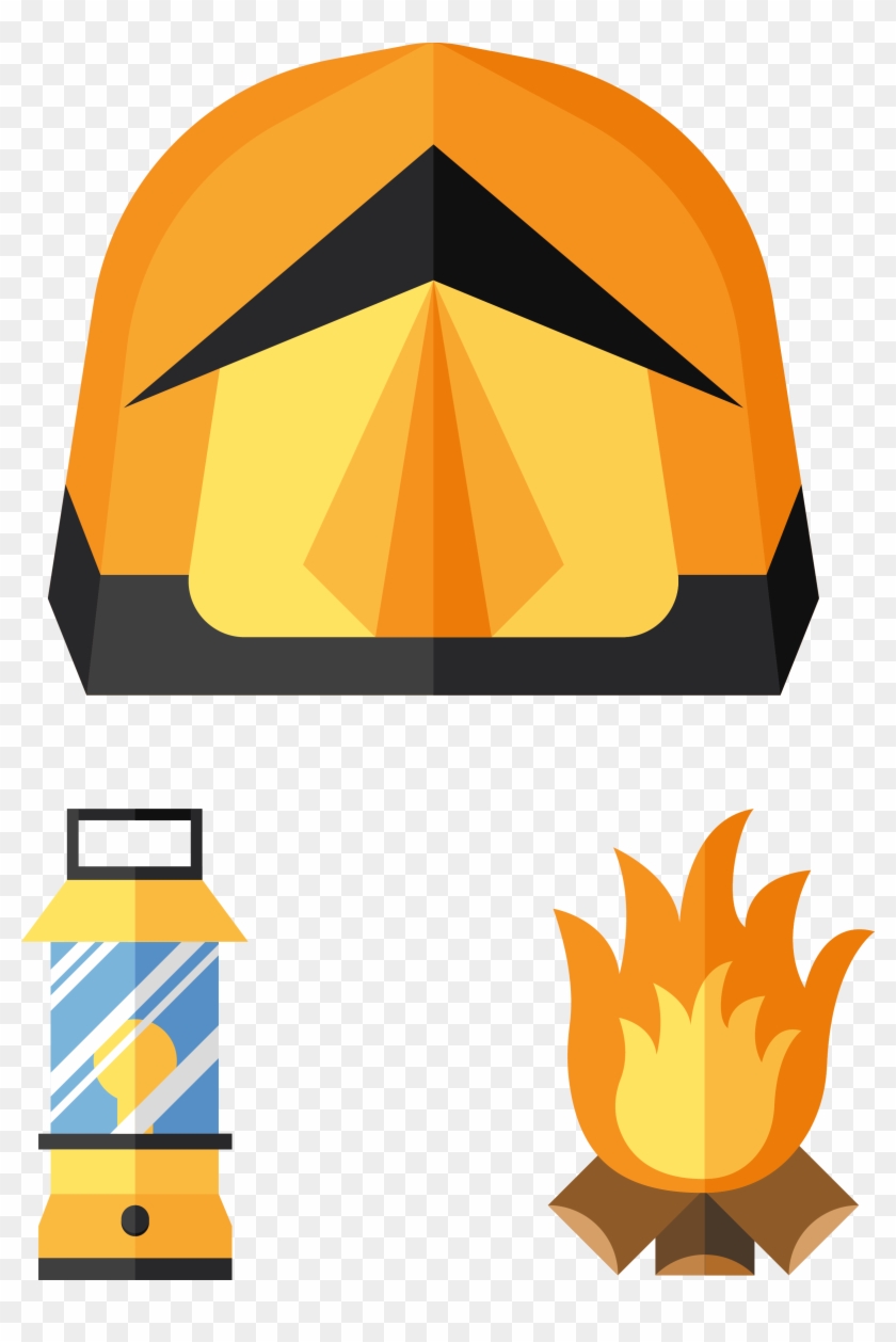 Camping Bonfire Clip Art - Campfire #869314