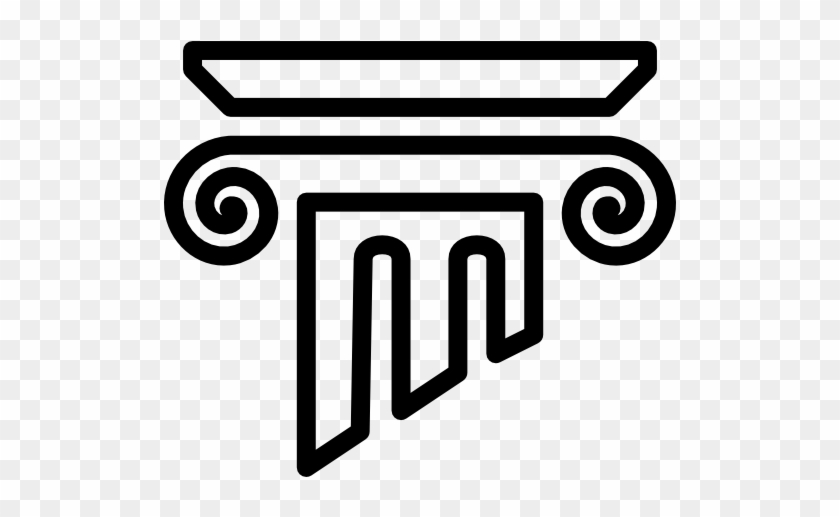 Greek Column Free Icon - Clipart Pillar Transparent Background #869375
