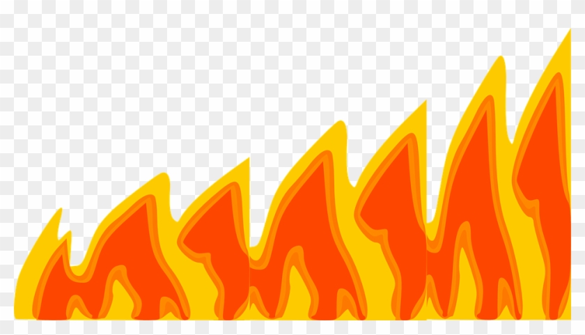 Fire Flames Hell Burn Bright Danger Flame - Hell Clipart #869376