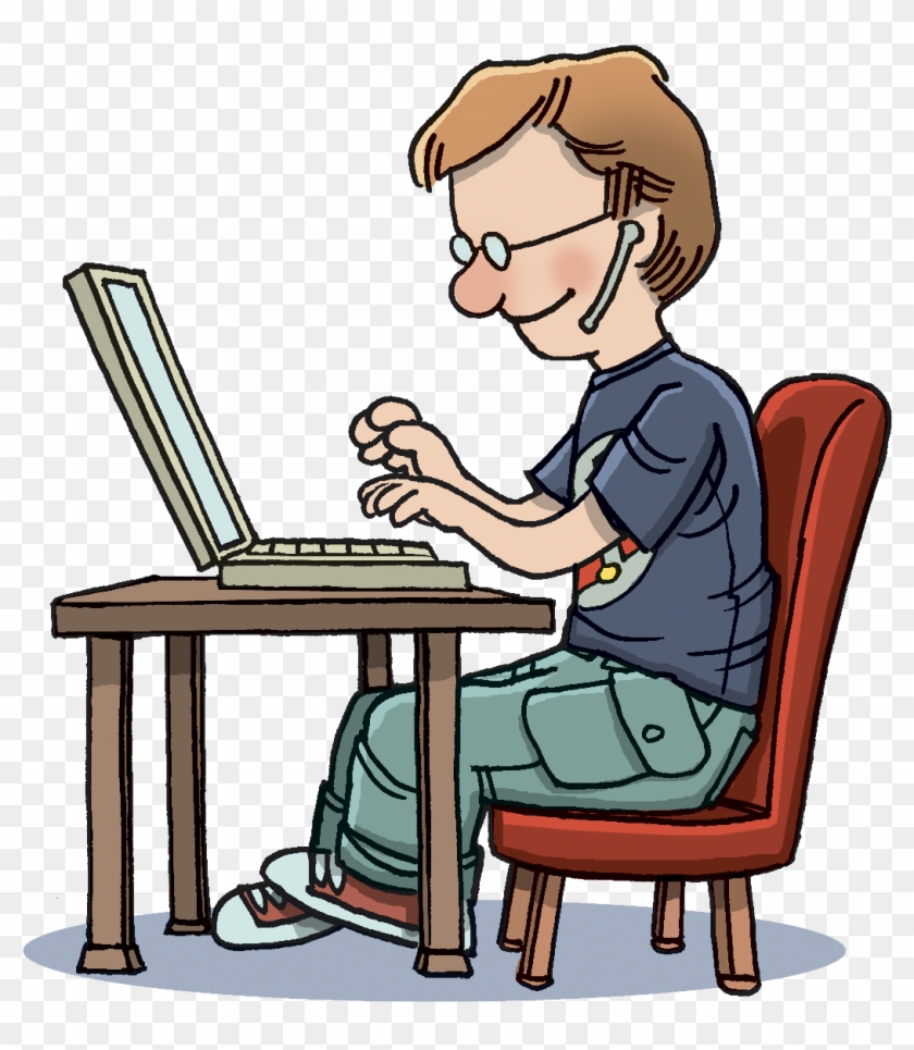 Computer Typing Clipart #869381