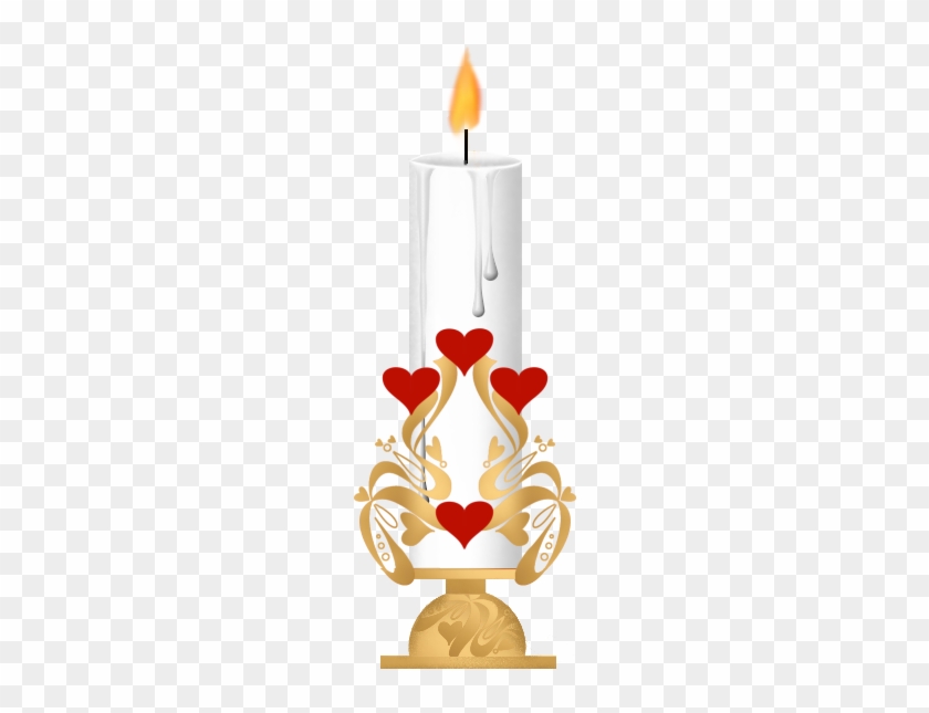 Candle * - Heart #869393