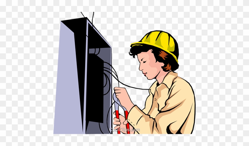 Women Clipart Electrician - Woman Electrician Clipart #869432