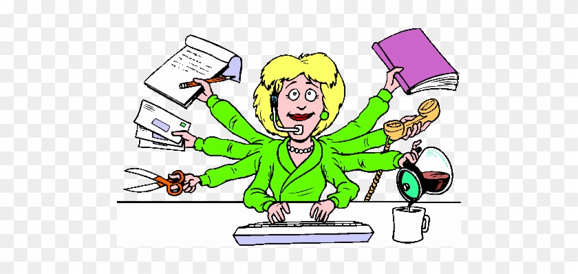 Busy Secretary Clipart - Secretary Clip Art #869434