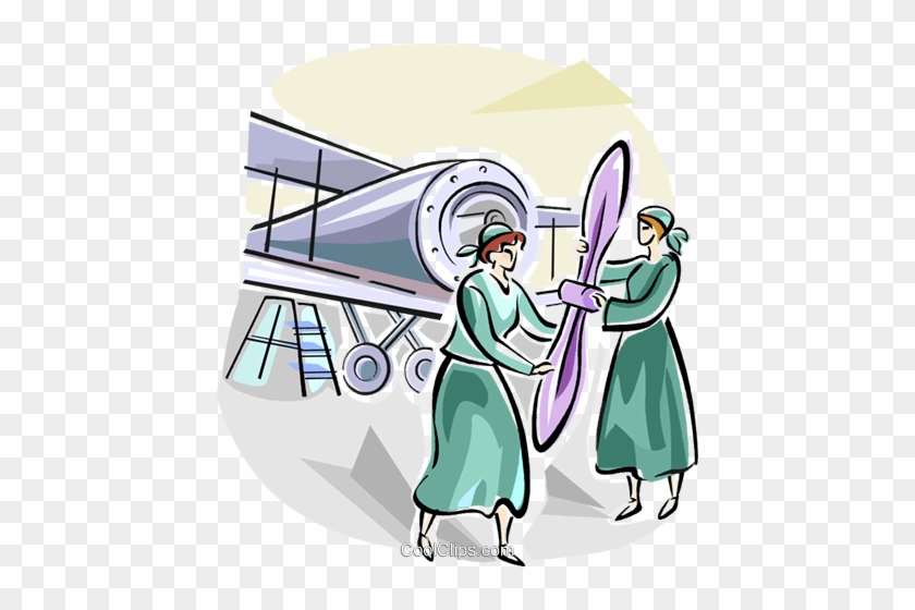 Women Working In Wwii Royalty Free Vector Clip Art - Illustration #869438