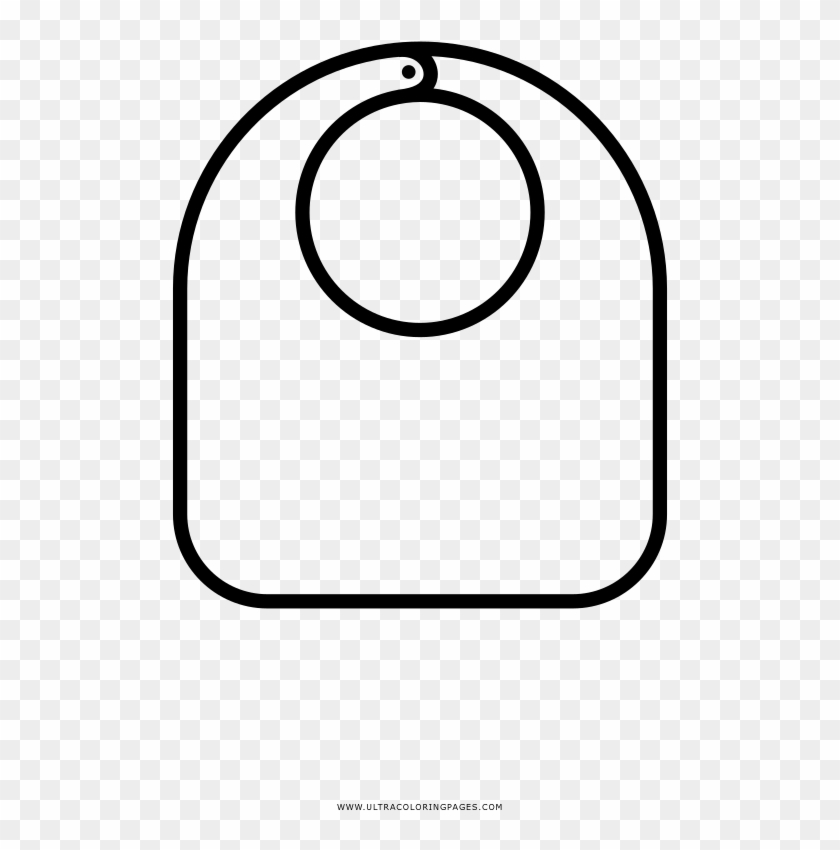 Baby Bib Coloring Page - Circle #869514