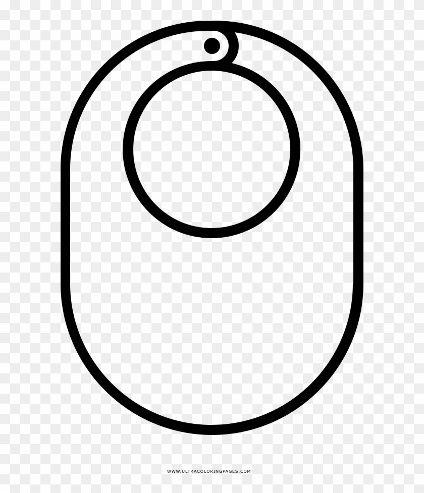 Baby Bib Coloring Page - Circle #869518