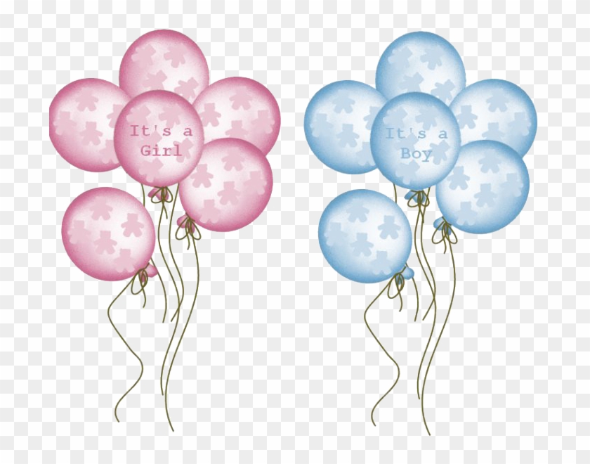 Blue Baby Shower Umbrella Clip Art Download - Baby Boy Balloons Png #869546