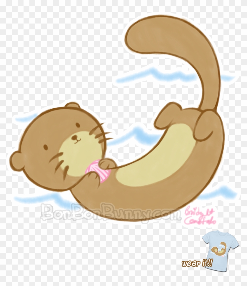Cute Sea Otter Drawing #869554