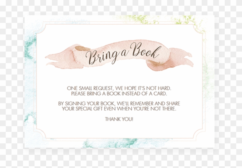 Watercolor Baby Bring A Book Card Printable Png V 1525458984 - Watercolor Baby Bring A Book Card Printable Png V 1525458984 #869556