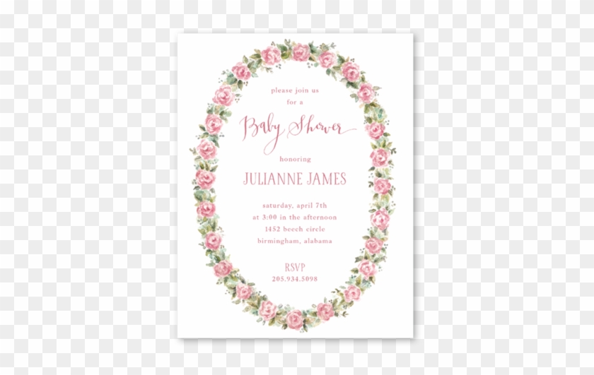 Baby Roses Baby Shower - Christmas Card #869585