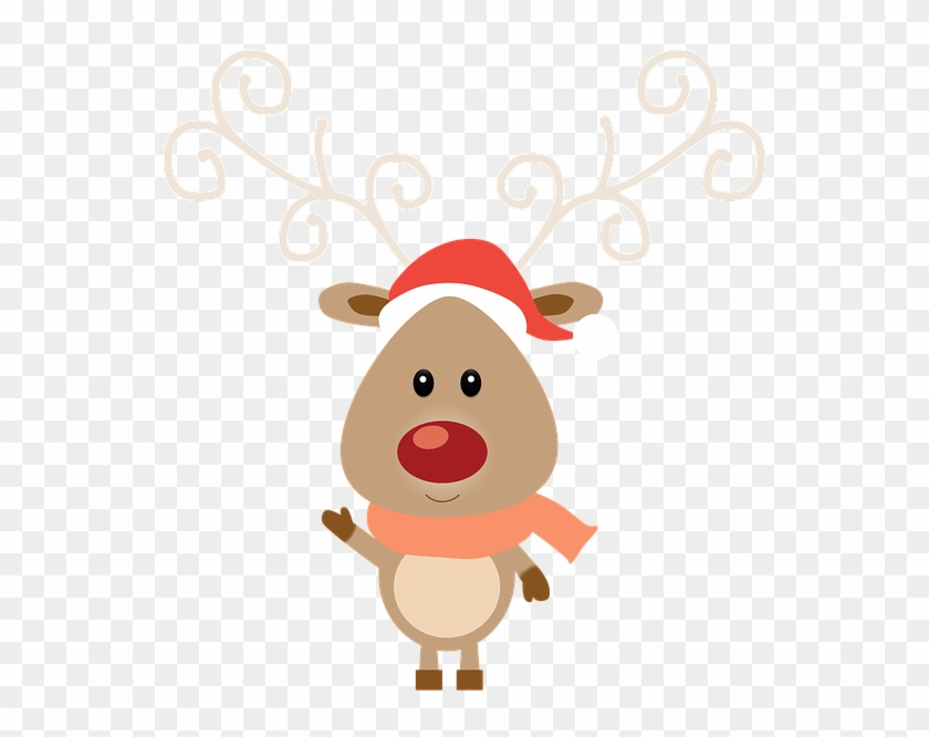 Reno, Christmas, Happy, Illustration, Drawing - Reindeer And Red Gingham Christmas Tote Bag, Adult #869605