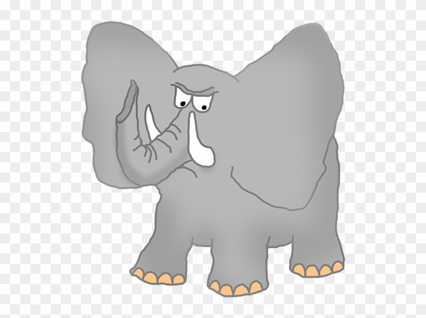 Hippopotamus Clipart Angry - Angry Elephant Clipart #869617
