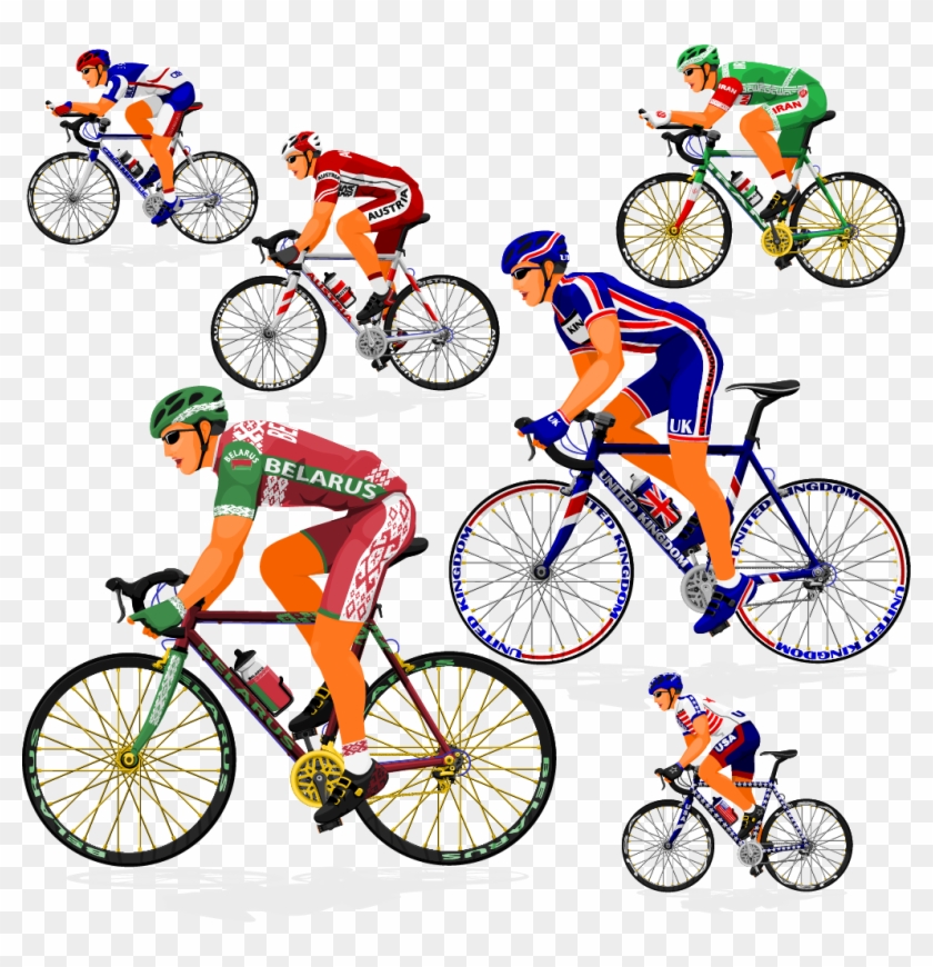 Cycling Bicycle Euclidean Vector Clip Art - Cyclist Png Vectors Psd #869782