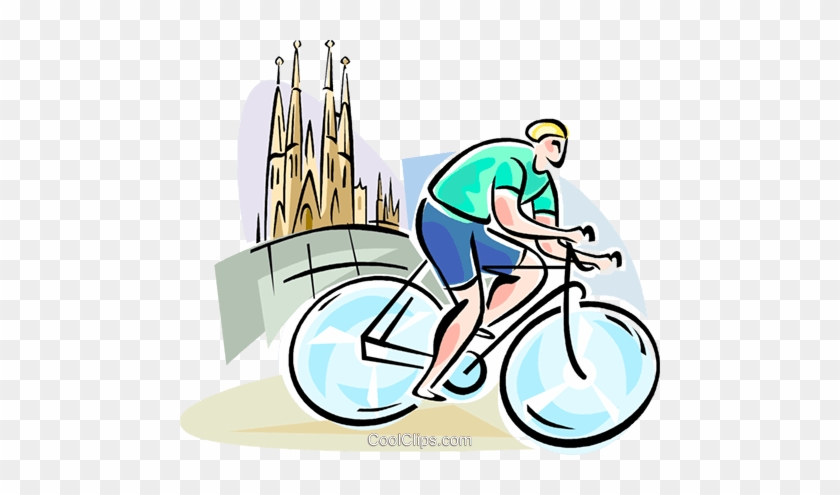 Bicycle Racing Royalty Free Vector Clip Art Illustration - Bicycle Racing Royalty Free Vector Clip Art Illustration #869808