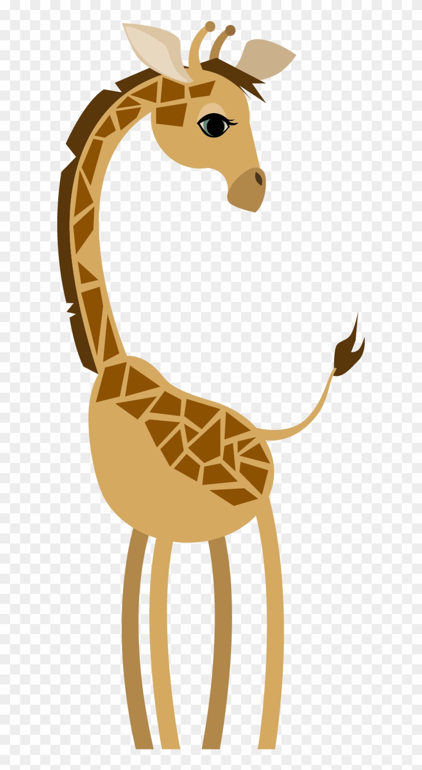 Cute Giraffe Vector - Giraffe Cartoon Transparent #869825